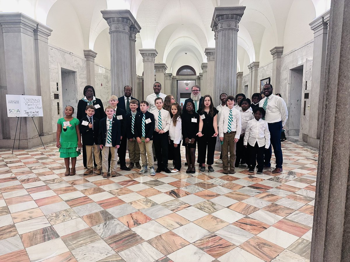 Today students in Mr. Glover’s 4-H Club (grades 3 -5) had the opportunity to attend the 2024 South Carolina Legislative Day. Legislative Day provides youth with a unique opportunity to promote the South Carolina 4-H program to elected state officials. 

#SC4H #ThisIs4H
