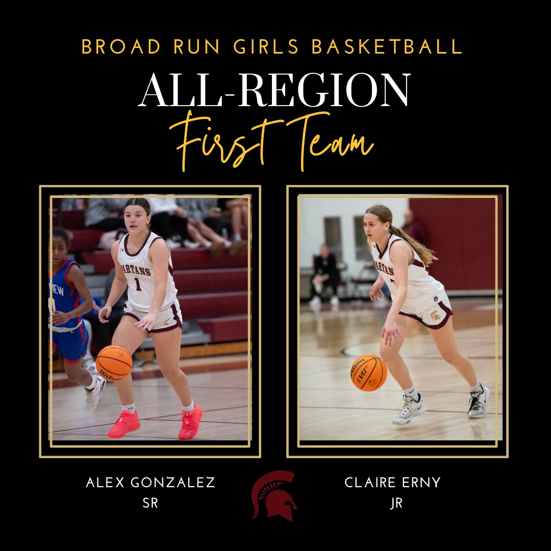 Congratulations to Alex &amp; Claire for being selected to the All-Region (4C) First Team! 👏🏼 ❤️💛
<a href="/BroadRunSports/">Spartans</a>