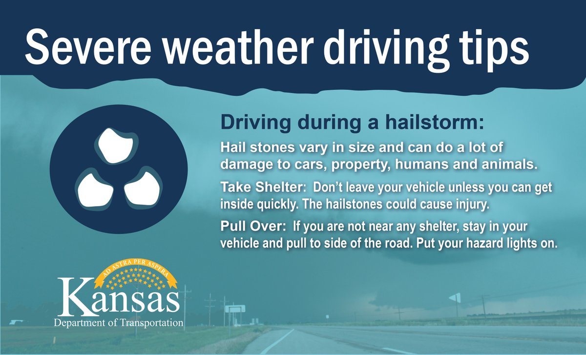 WichitaKDOT's tweet image. Today&apos;s topic for #SevereWeatherAwarenessWeek is wind and hail. Let&apos;s talk about hail 👇#kswx