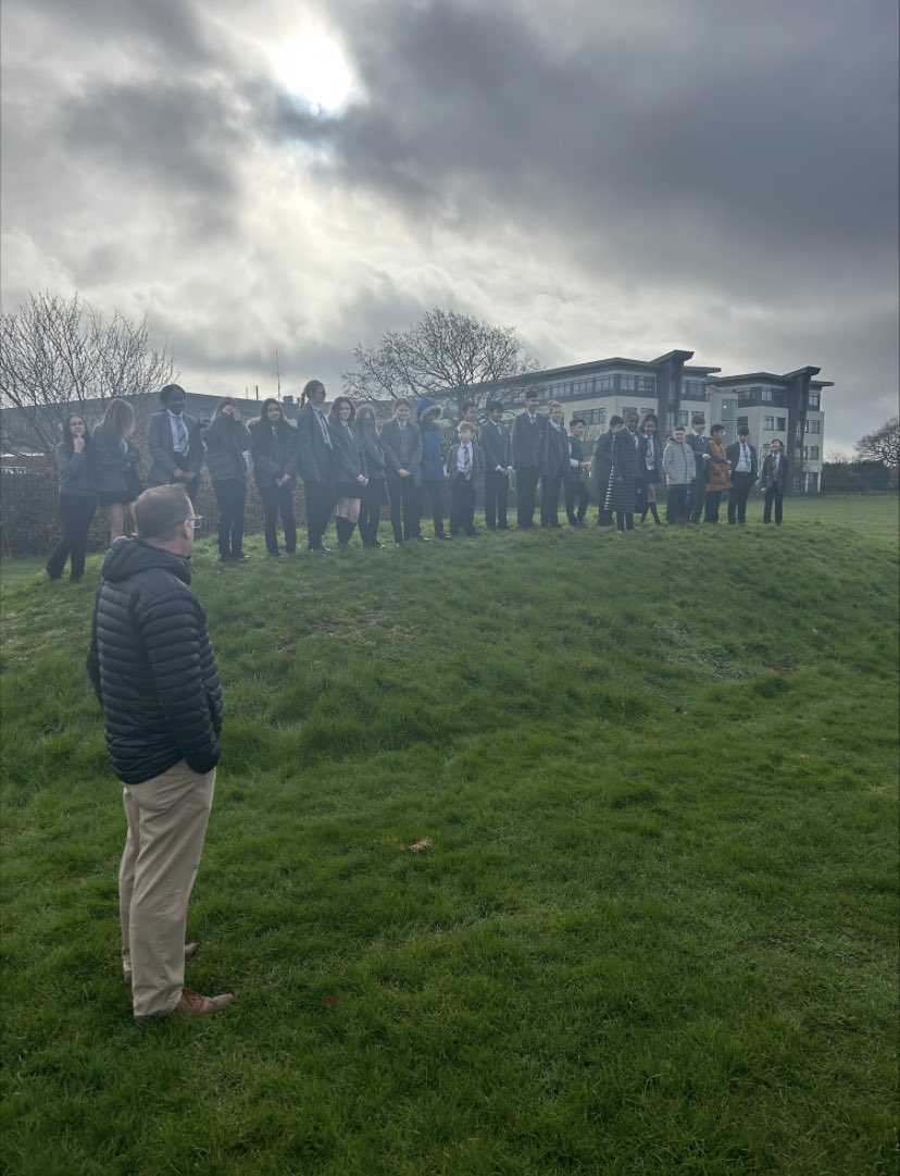 Today in History Mr Jessup and Mr Austin had their Year 7s learning through role play! The Battle of Hastings was re-enacted on the school field 😄 #learningisfun #battleofhastings #ks3history #inspire #believe #achieve