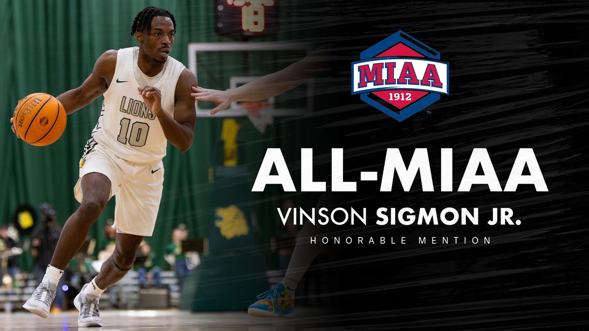 Congratulations to our All-MIAA selections!! 🦁 Darius Dawson - Second Team, Martin Macenis - Honorable Mention, Vinson Sigmon Jr. - Honorable Mention