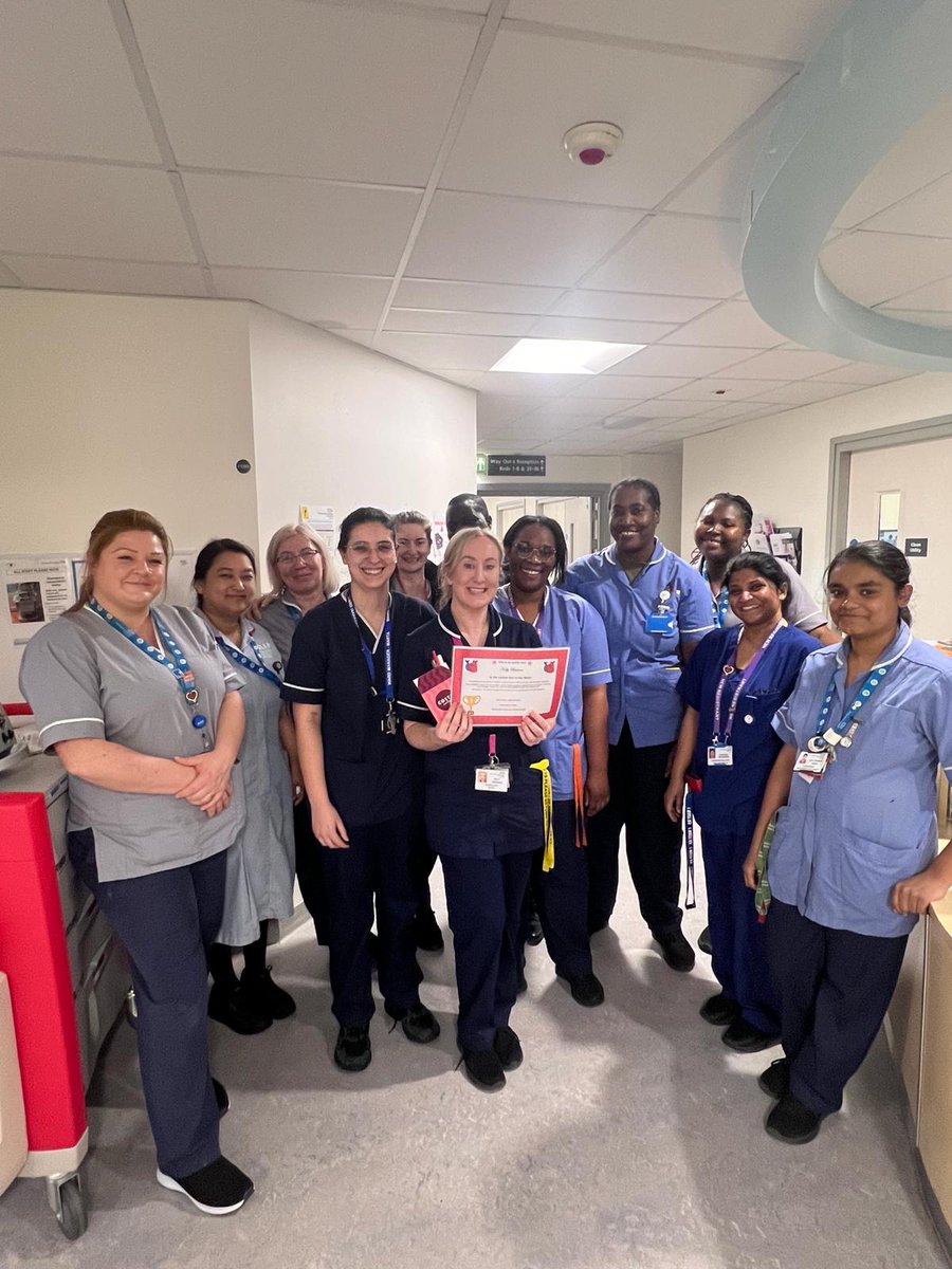 The Cardiology Star of the month goes to our amazing @KellyBulman10. Very well deserved. Thank you for supporting the team! @PHU_NHS