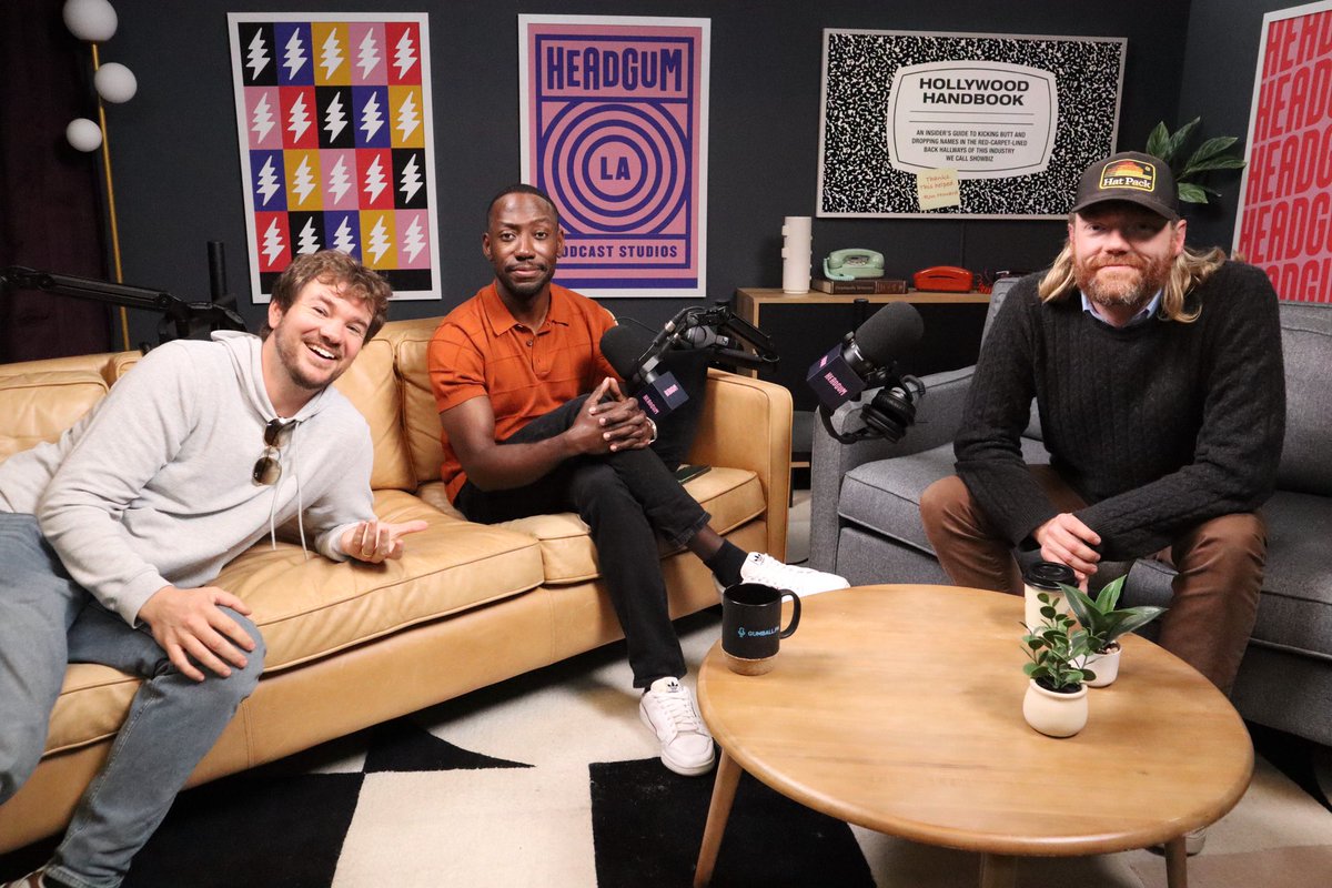 On today’s Hollywood Handbook, The Boys help Lamorne Morris take his new podcast The Lamorning After to the next level.  Watch: bit.ly/3uZUxlo Listen: bit.ly/48GisnJ