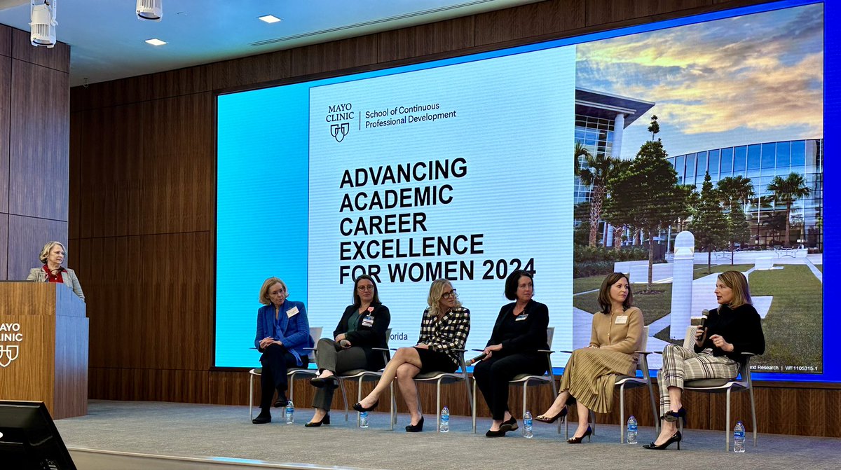 Such empowering insights/discussions at the Advancing Academic Career Excellence for Women 2024. So inspired by the dedication of these amazing women in medicine, paving the path to a more inclusive healthcare system 💪 @MayoClinic @MaryHedgesMD @mayofl_imres @StephFaubionMD