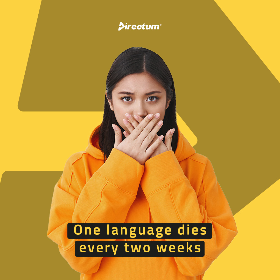 iDirectum's tweet photo. Es probable que a finales de siglo hayan desaparecido casi la mitad de las cerca de 7.000 lenguas que se hablan hoy en el mundo🤯

It is likely that by the end of the century, almost half of the 7,000 languages that are spoken today will have disappeared 🤯 https://t.co/mUyqU6O150