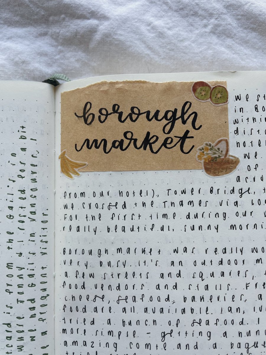 some snippets of my journal from my recent london trip 🇬🇧🫖