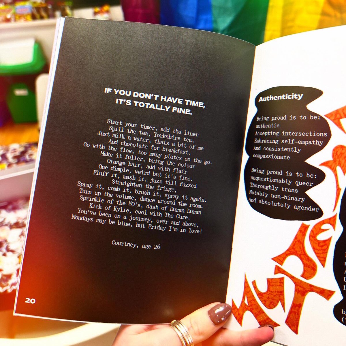 Delighted to share our Recipe for Me poems for the ‘Reyt Proud Zine’ @RightUpRStreet 🙌🏳️‍🌈 Check out ‘Stage Fright’ by Youth Cllr Alex, ‘My Trans Musical Medley’ by Youth Cllr Alumni Jordan & ‘If you don’t have time it’s totally fine’ by our Participation Officer Courtney 💁🏻‍♀️💫