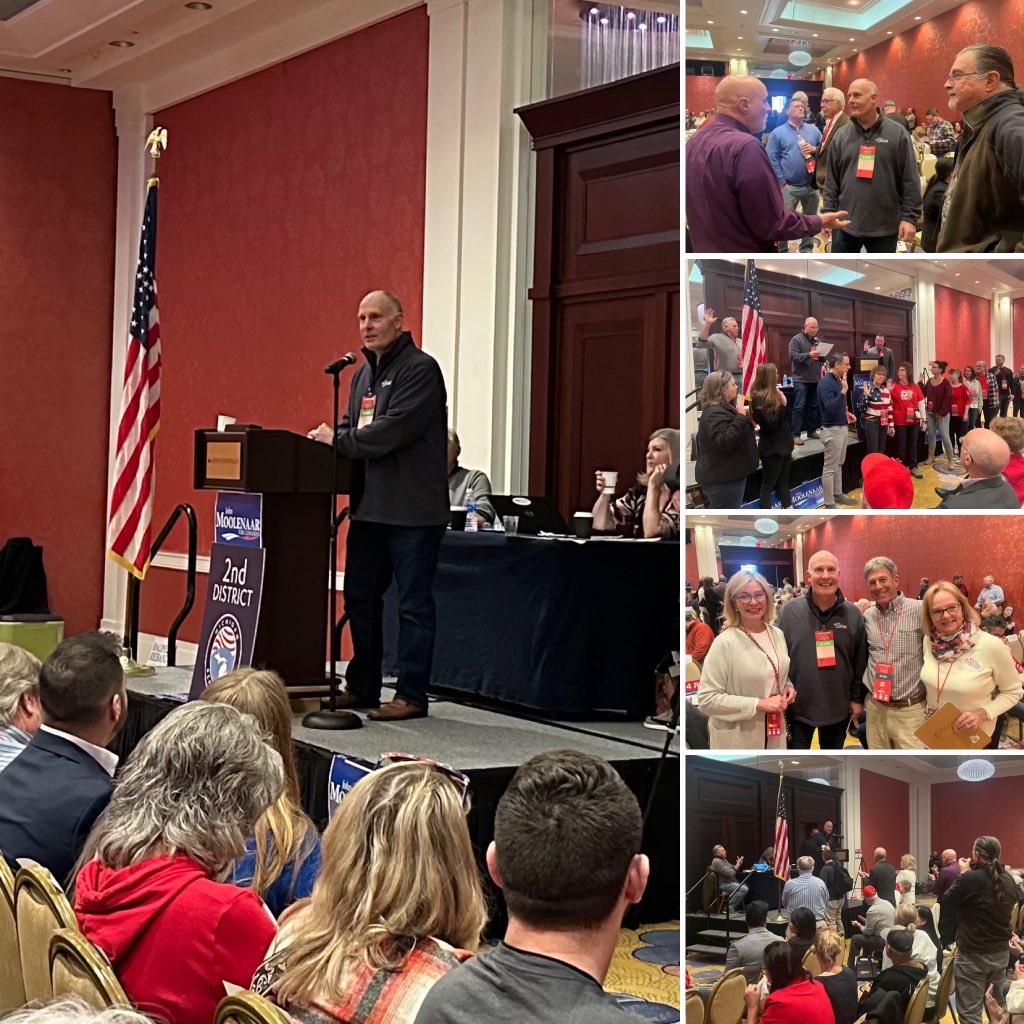 Wonderful to be with so many of our MI-02 delegates at the State District Convention this weekend! We have a great team working hard to turn our state RED this November 🇺🇸