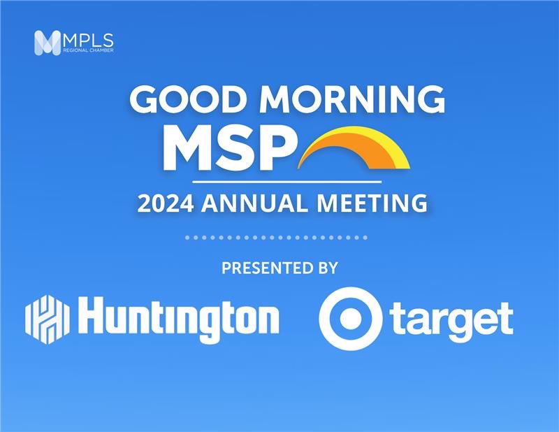 Huge thank you to our presenting sponsors, <a href="/Target/">Target</a> and <a href="/Huntington_Bank/">Huntington Bank</a> for the ongoing support of our Annual Meeting!

Have you gotten your Good Morning MSP tickets yet? There is still time to register! Follow the link 👇🏼
 Bit.ly/goodmorningMSP