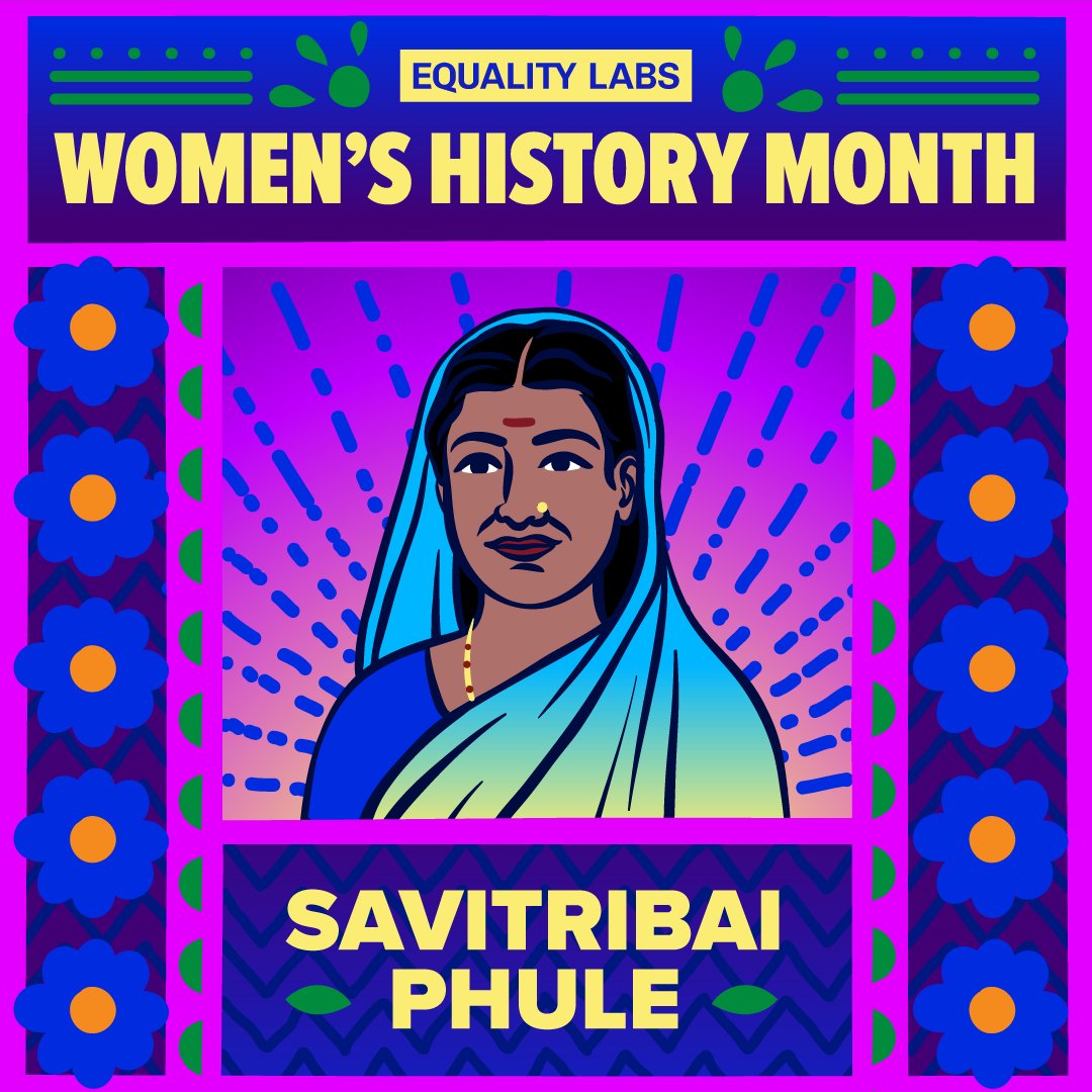 For #WHM 2024, we want to introduce you to Savitribai Phule, one of India’s first women teachers responsible for advancing women’s rights by providing them with education. Women have always been at the forefront of Dalit activism, and women will continue to lead us forward!