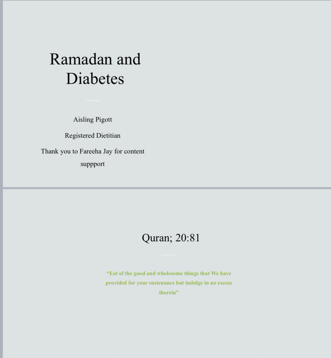 Thank you @FareehaJay for your helping with amazing content talking #healthyramadan with @CAVCYPDiabetes today! We have learnt lots about fasting, culture and the latest guidelines from @DrAlhadjAli