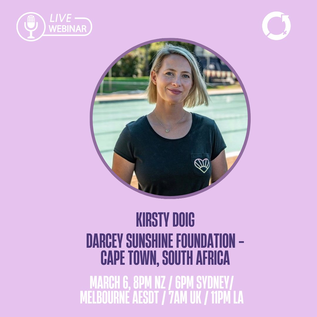 📣Tune in to the #IWD2024 webinar today and hear from a range of speakers including the brilliant Kirsty Doig! Kirsty is the Founder and Director of The @darceysunshine Foundation NPC, born from profound personal loss after her daughter's tragic drowning at age 3. Don’t miss…