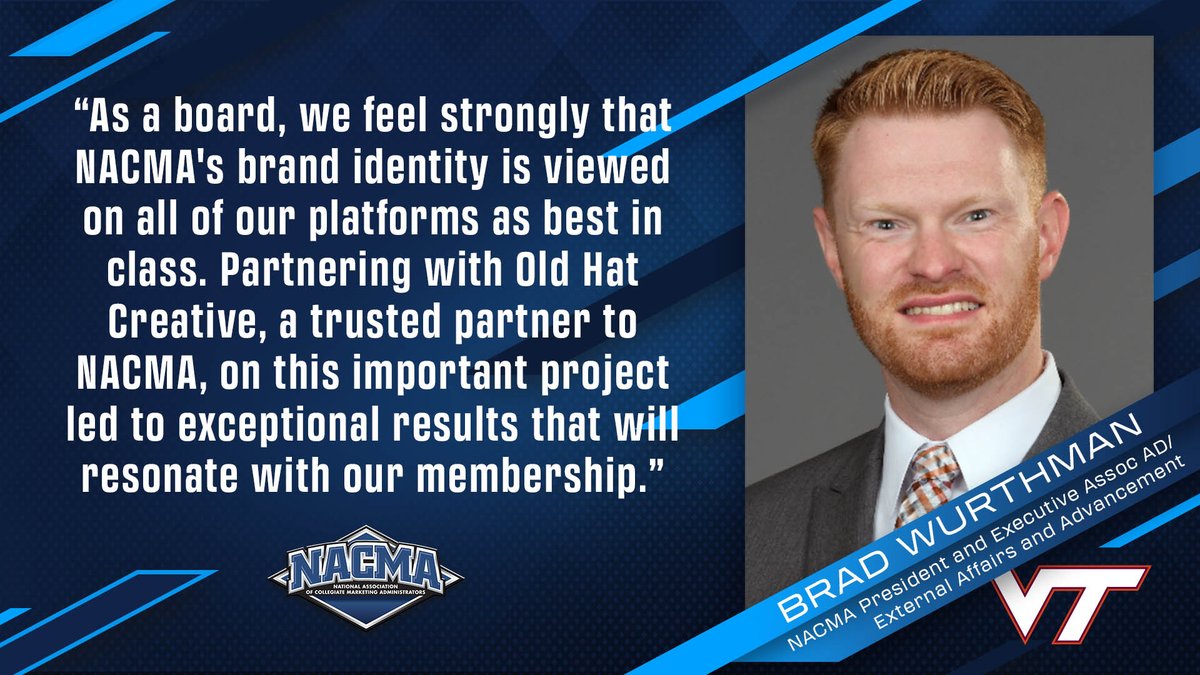 Elevating the #NACMA brand ⭐️ @NACMAPresident, @wurthman, shares more about our strategic brand initiative partnership with @OldHatCreative. Learn more: nacda.com/news/2024/3/4/…