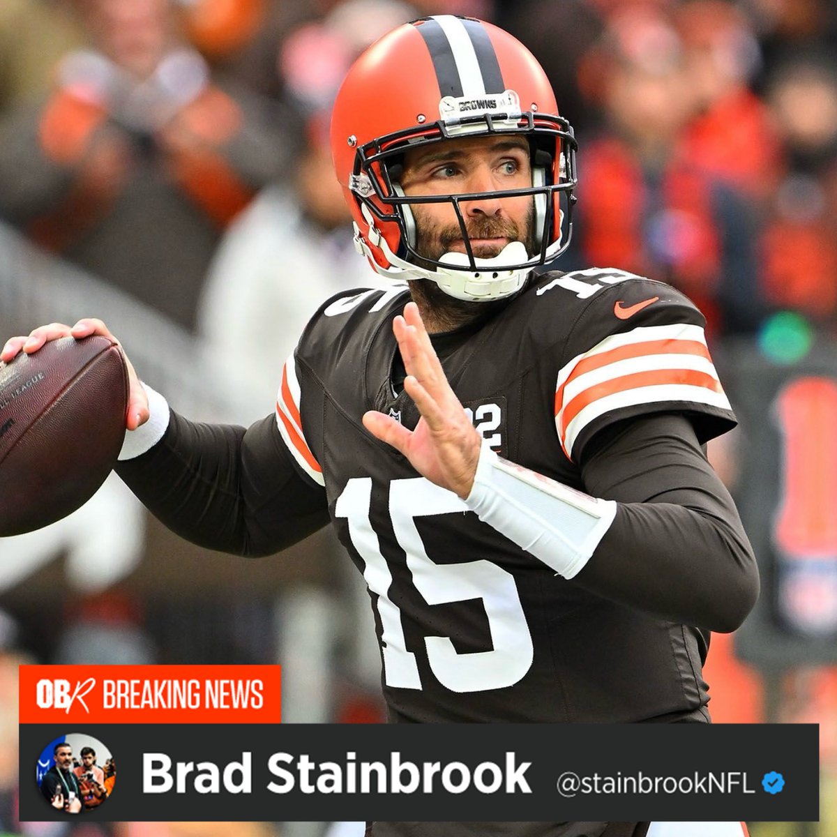 The #Browns and the rep of AP Comeback Player of the Year QB Joe Flacco met at the NFL Combine in Indianapolis last week. The interest for a reunion in Cleveland next season is mutual, per a league source.