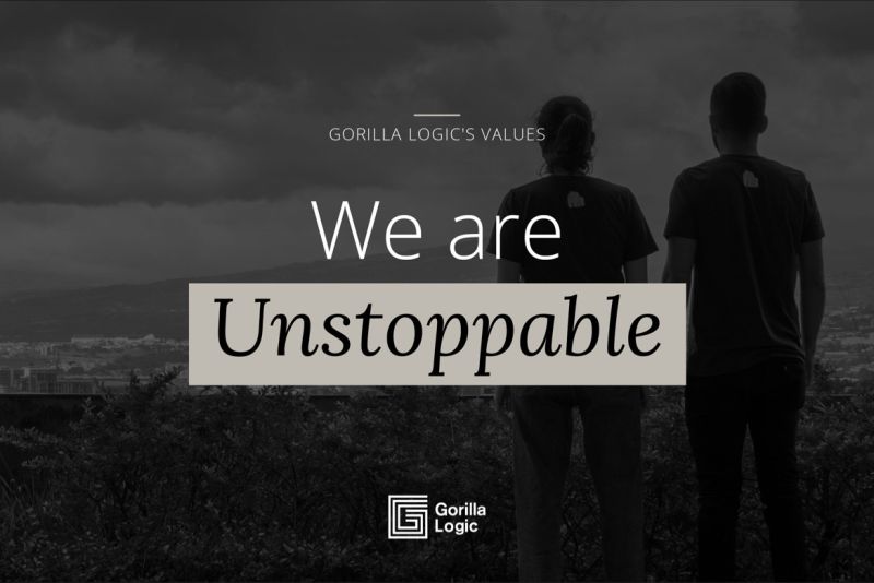 Continuing our journey through Gorilla Logic’s core values, we embrace the unstoppable force that defines us: ‘We are Unstoppable.’ 🚀 Our energy is boundless, our work is fascinating, and our challenges are opportunities for growth. 
#Unstoppable #CoreValues #GorillaLogic