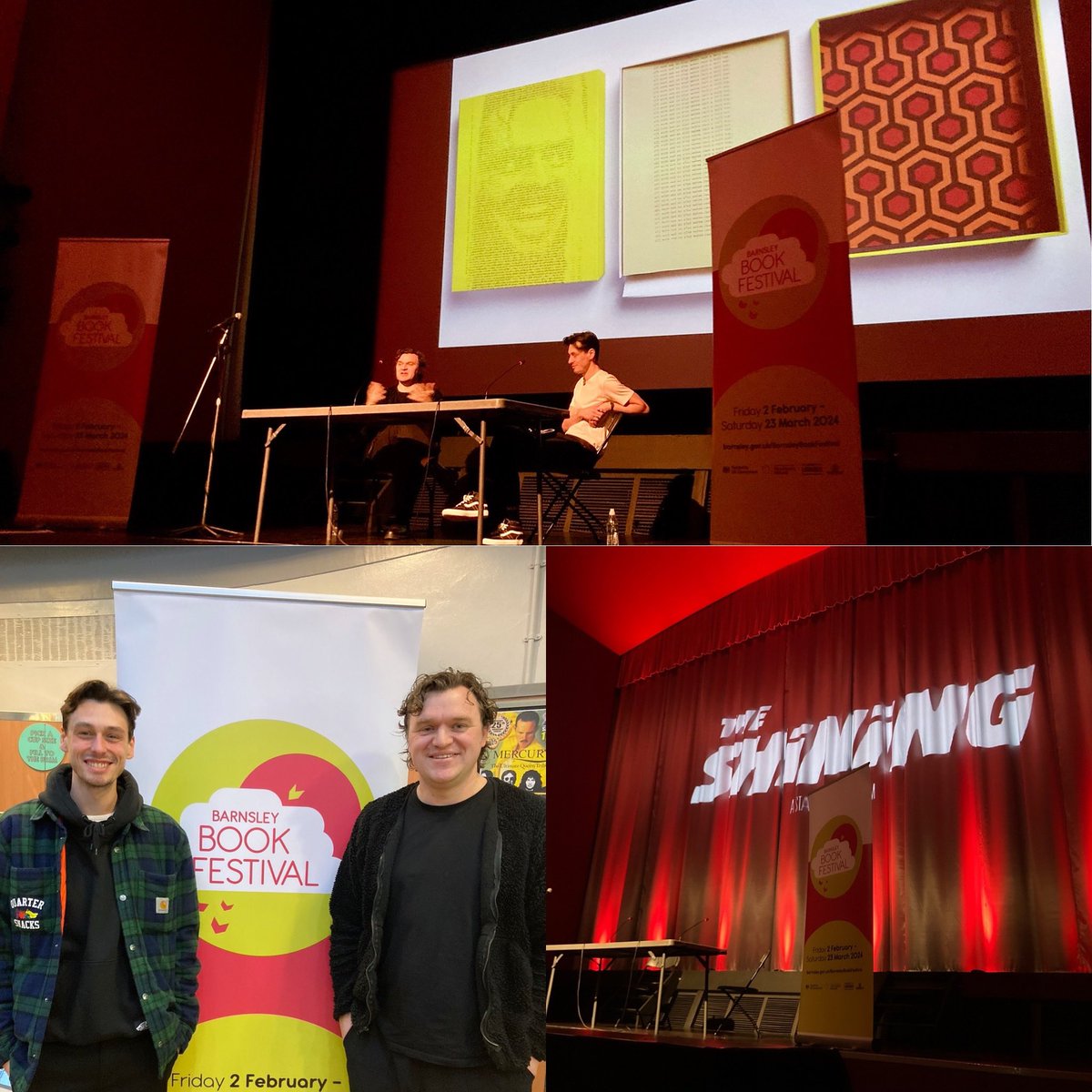 We’ve had an incredible night at @ParkwayBarnsley as part of the #BarnsleyBookFestival with @OfficeOfCraig and Farran Golding discussing The Shining - thank you so much to Craig, Farran, Carl at the Parkway and the 75 of you who came with some brilliant questions!