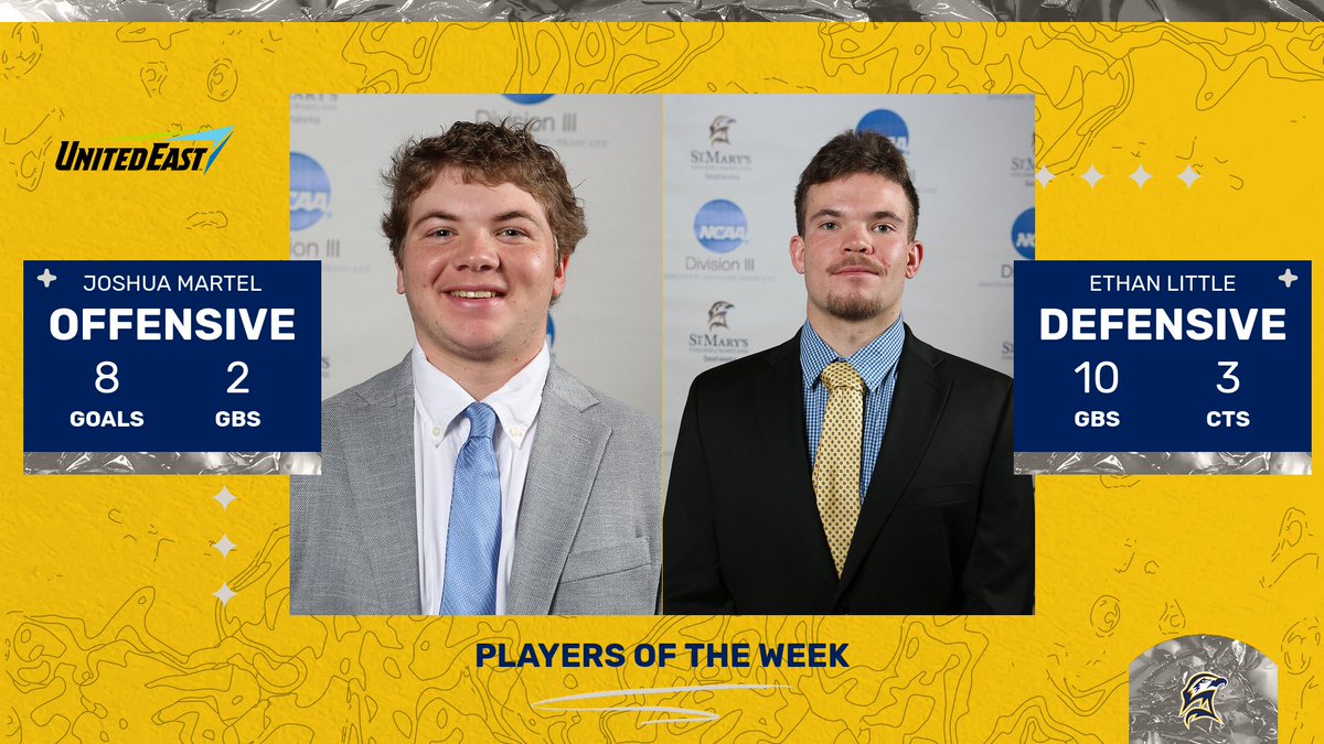 MLAX | St. Mary’s College Men’s Lacrosse Sweeps @GoUnitedEast Weekly Awards tinyurl.com/yhtx5ypu #d3lax #goseahawks #seahawkproud