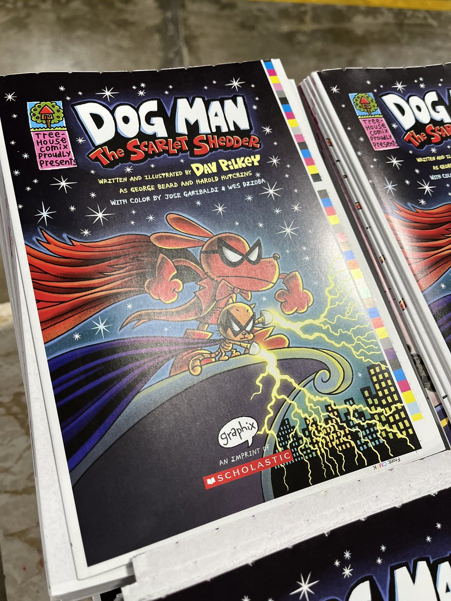 New #DogMan The Scarlet Shedder! 
Getting ready for the bindery! ❤️💪🏻📚