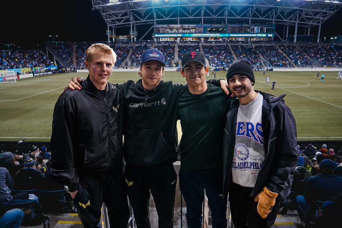 Some of the guys went down to Subaru Park to support the <a href="/PhilaUnion/">Philadelphia Union</a> in the round of 16 in the Concacaf Champions Cup! 

Good luck the rest of the way and in the MLS regular season! 

#WingsLax #doop #BrotherlyLove