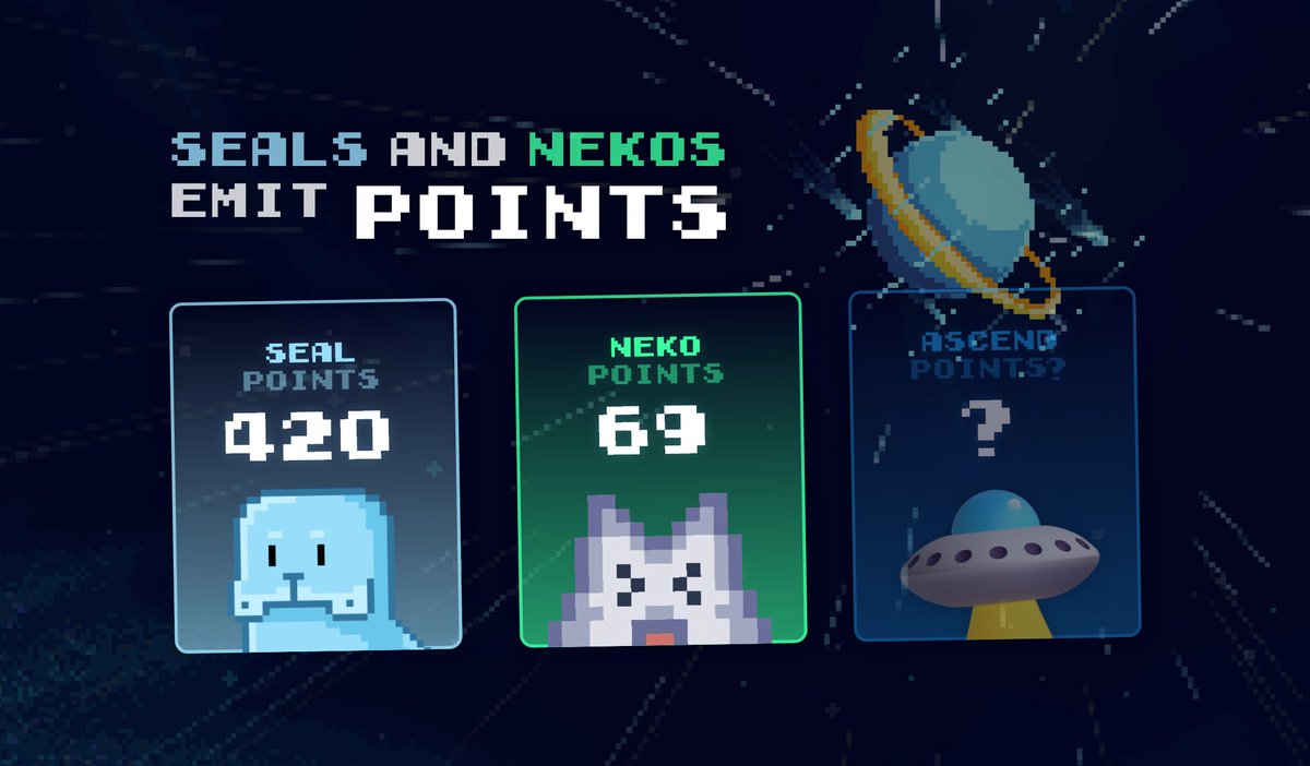 Seals and Tsuyoneko now emit points daily. 🌟

Buy mint spots with points later. 🎟️

View your points at: suave.la/me
