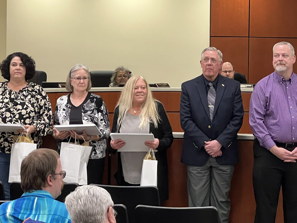 We had the honor and privilege of honoring Connie Thompson at tonight’s School Board Meeting as FBE’s Support Staff Employee of the Year!!! Congrats, Connie!!!