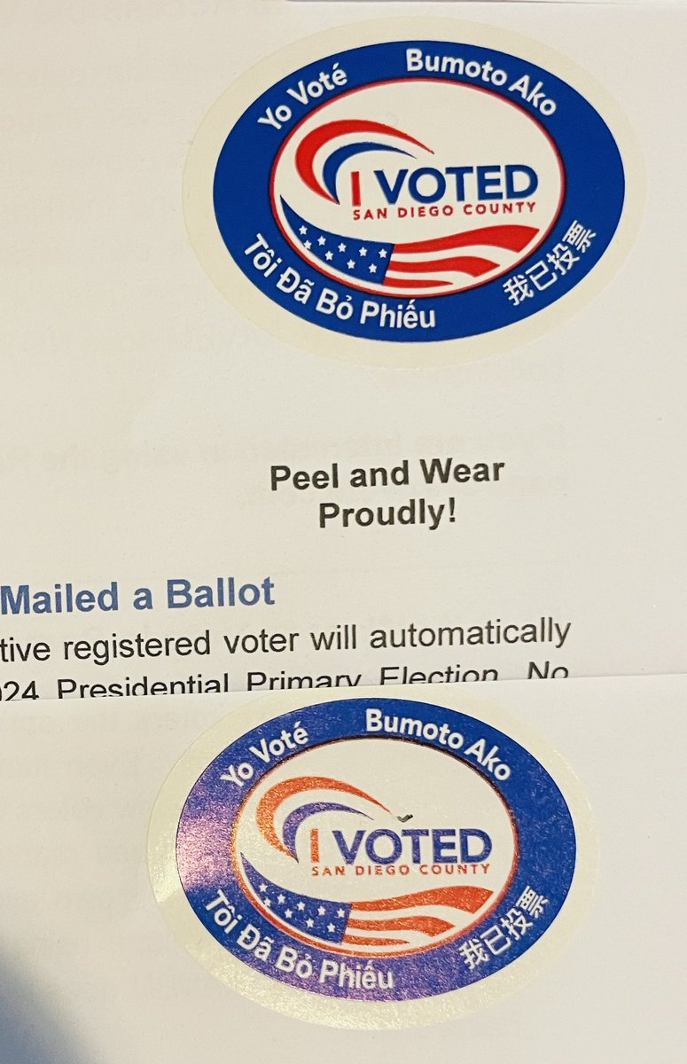 We voted. Have you? 🇺🇸

You have until 8pm. 

Find your polling location: sdvote.com/content/rov/en…

Tu voto es tu voz! 🗳️

#StrongerTogether