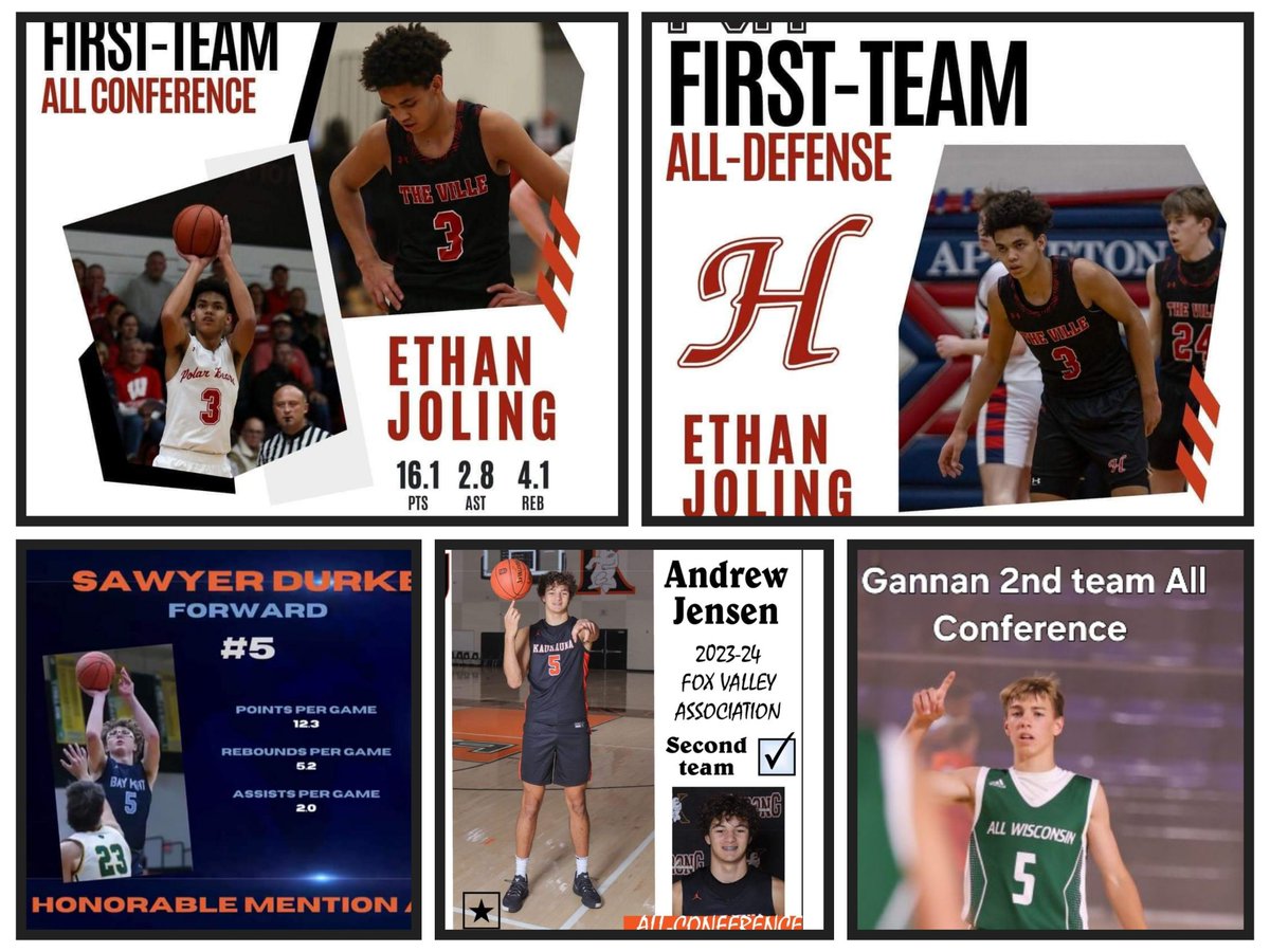 Congrats to the All-Wisconsin 16u boys that made their all conference teams! Congrats you young men #WorkEqualsResults. To the rest of my guy, let's get to work...... #EarnedNotGiven