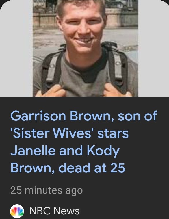 RIP Garrison Brown 🤎 
#Veteran #VeteranSuicide

@TLC @90DayFiance @SisterWives01
