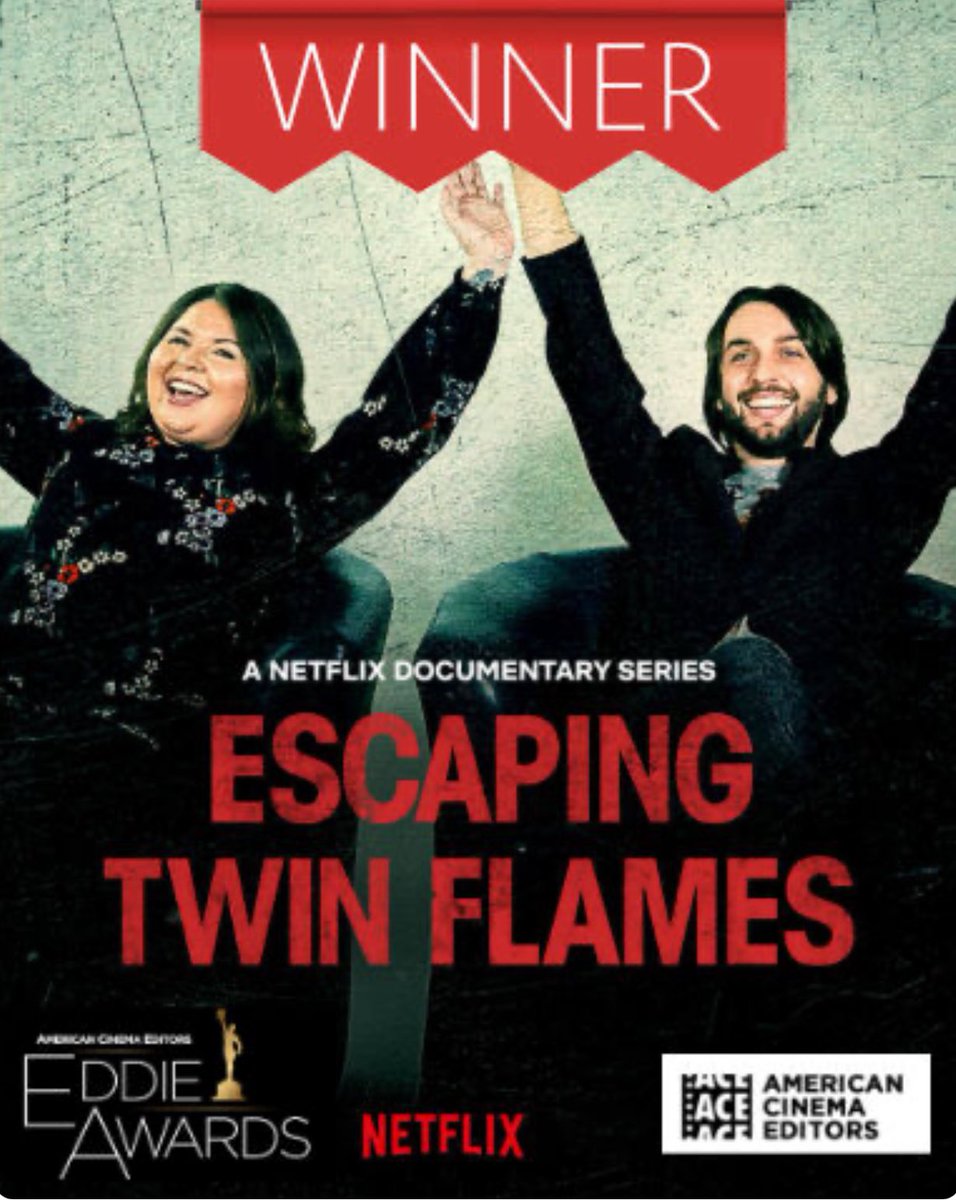 Congrats @inbal_lessner and the #EscapingTwinFlames editing team for the prestigious @ACEFilmEditors award! From a mountain of footage, archival elements and interviews you found the right moments to expose coercive control and honor survivors in a trauma informed way. @netflix