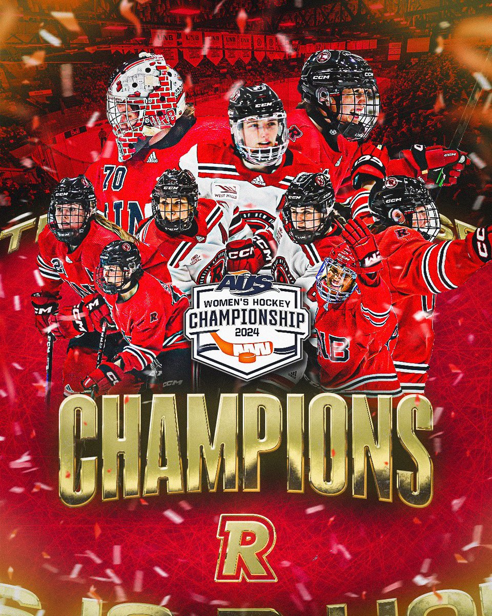 WHKY: THE UNB REDS ARE BACK-TO-BACK-TO-BACK AUS CHAMPIONS🏆🏆

<a href="/unbwhockey/">UNB REDS Women's Hockey</a> defeats <a href="/StFXAthletics/">StFX Athletics</a> 2-1 in double overtime. 

#goredsgo
