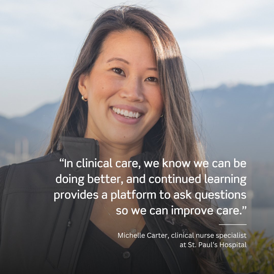 Meet Michelle Carter: clinical nurse specialist at St. Paul’s Hospital, @UBCNursing doctoral student, and perinatal mental health researcher. To further encourage other ambitious health care workers like Michelle, @Providence_Hlth are creating CREST. bit.ly/49YPGji