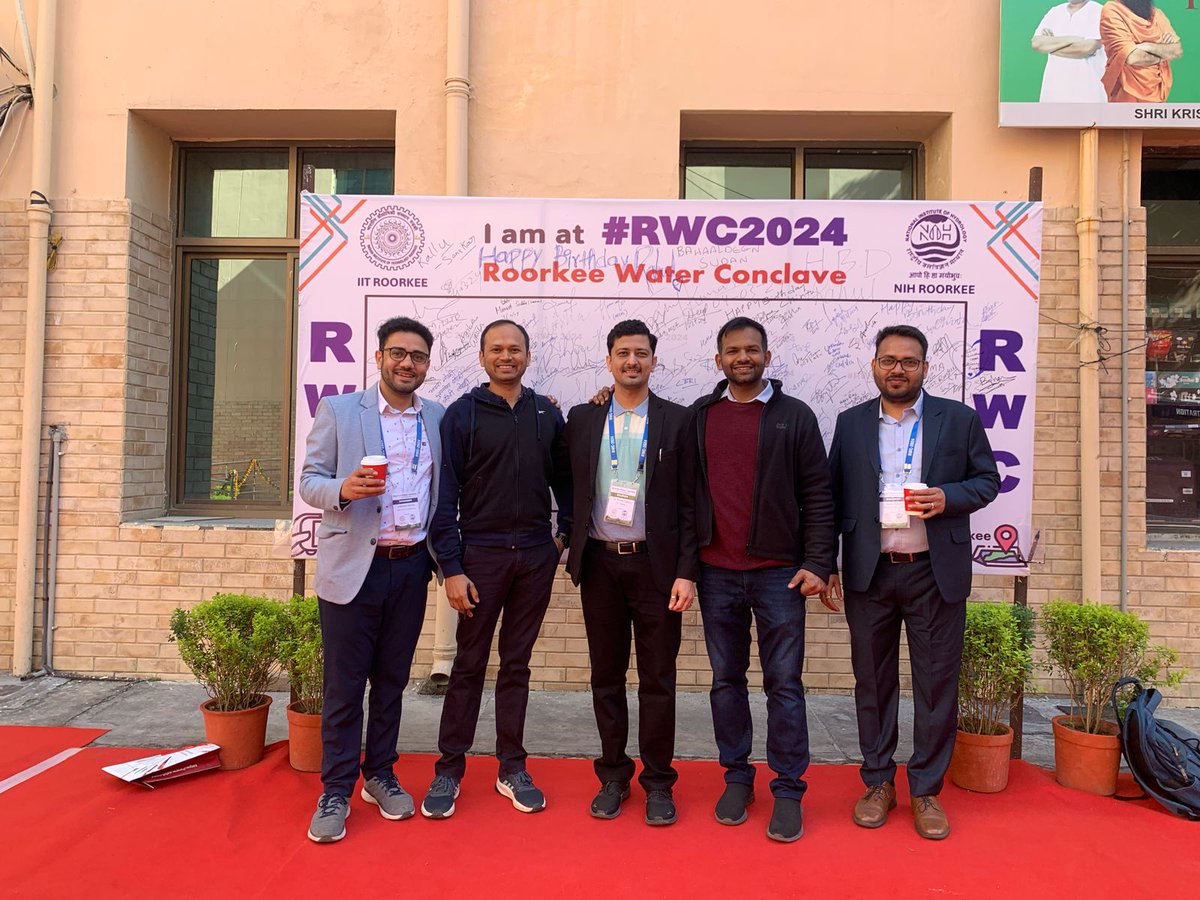 Priyank Sharma | प्रियांक शर्मा 🇮🇳 (@prisharma4) on Twitter photo Had a wonderful time at Roorkee Water Conclave 2024. Lots of fruitful discussions and exchange of ideas. <a href="/Bramha_tweets/">Bramha Dutt Vishwakarma</a>
Kudos to the organizing team of #RWC <a href="/Ank_iitR/">Dr. Ankit Agarwal</a> <a href="/AshutoshHydro/">Dr. Ashutosh Sharma</a> <a href="/basuyphy/">Dr. Basant Yadav</a> . I really liked the format of RWC24. Had a wonderful time at Roorkee Water Conclave 2024. Lots of fruitful discussions and exchange of ideas. <a href="/Bramha_tweets/">Bramha Dutt Vishwakarma</a>
Kudos to the organizing team of #RWC <a href="/Ank_iitR/">Dr. Ankit Agarwal</a> <a href="/AshutoshHydro/">Dr. Ashutosh Sharma</a> <a href="/basuyphy/">Dr. Basant Yadav</a> . I really liked the format of RWC24.