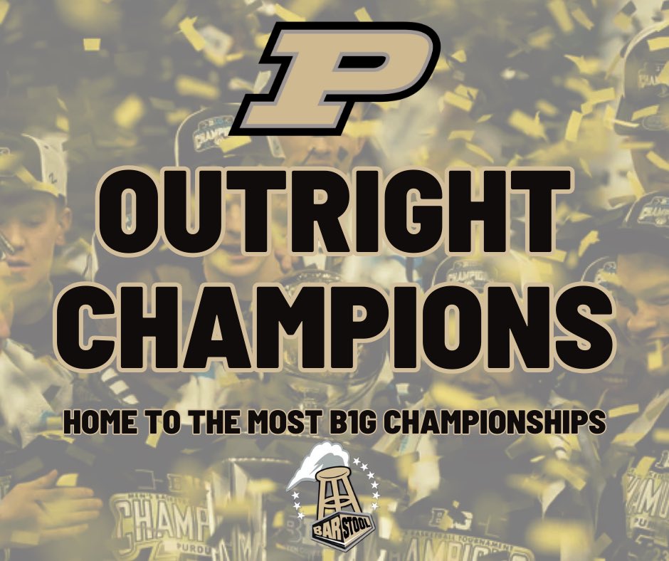 PURDUE IS THE OUTRIGHT BIG TEN CHAMPION! 🚂🏆