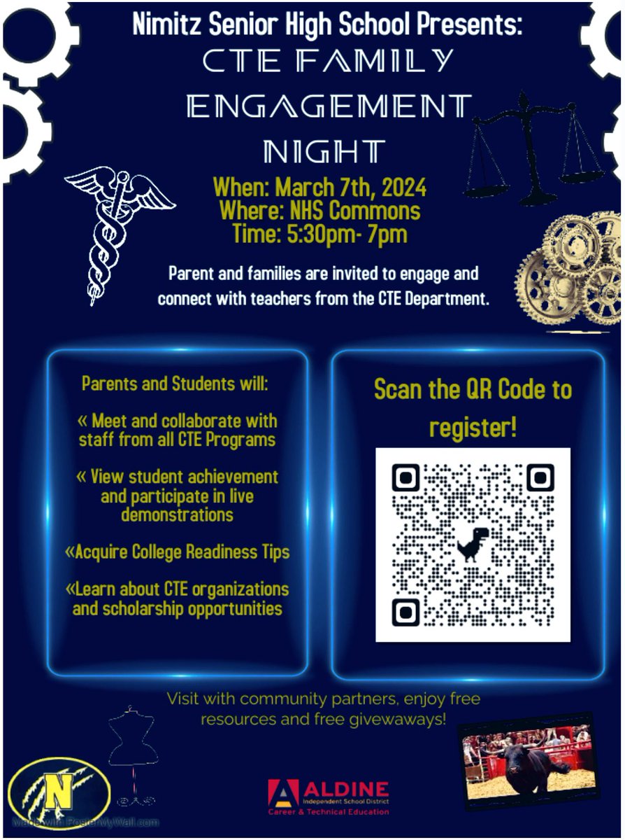 Nimitz High School (@nimitzhs_aisd) on Twitter photo Calling Cougarland’s Students and Families! Come engage with our CTE and Languages Other Than English Departments on Thursday, March 7th , 5:30-7:00pm. We’re excited to share and showcase what’s happening at NHS! <a href="/MrWStewart/">Walter Stewart</a> Calling Cougarland’s Students and Families! Come engage with our CTE and Languages Other Than English Departments on Thursday, March 7th , 5:30-7:00pm. We’re excited to share and showcase what’s happening at NHS! <a href="/MrWStewart/">Walter Stewart</a>