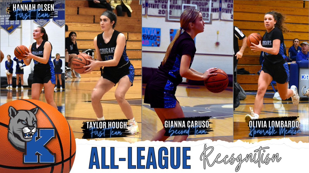 Huge congrats to Hanna, Taylor, Gianna, &amp; Olivia on earning All-League Honors this year!  Congrats ladies!!🏀🐾