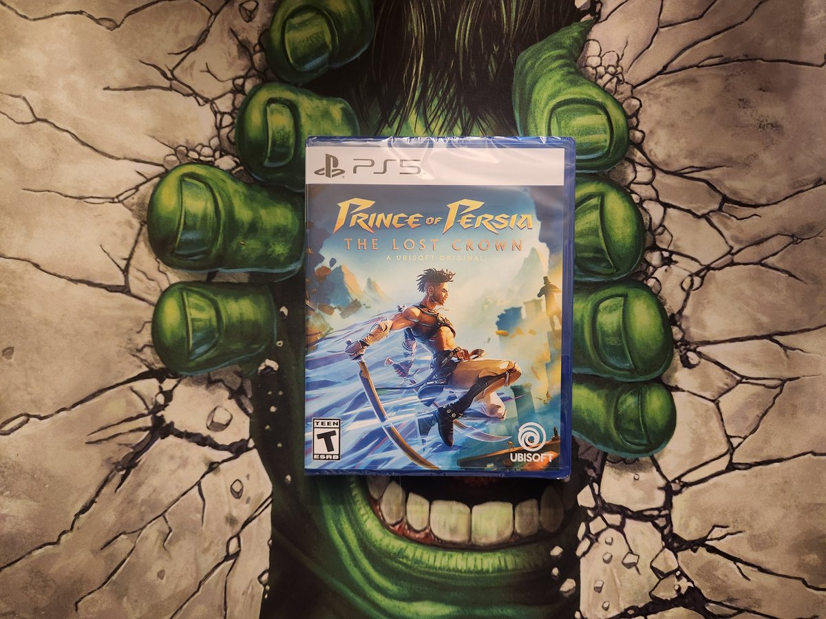 Apollokid3000's tweet photo. Prince of Persia The Lost Crown on #PS5. I paid $19.99 @BestBuy. Played the demo on my Series X. I'm happy to add this game to my collection.  I was surprised by this one. Thank you, @videogamedeals &amp; @Wario64

#PhysicalMedia 
#PS5Share
#PrinceofPersiaTheLostCrown
#GameBacklog https://t.co/7IUw2a6njw