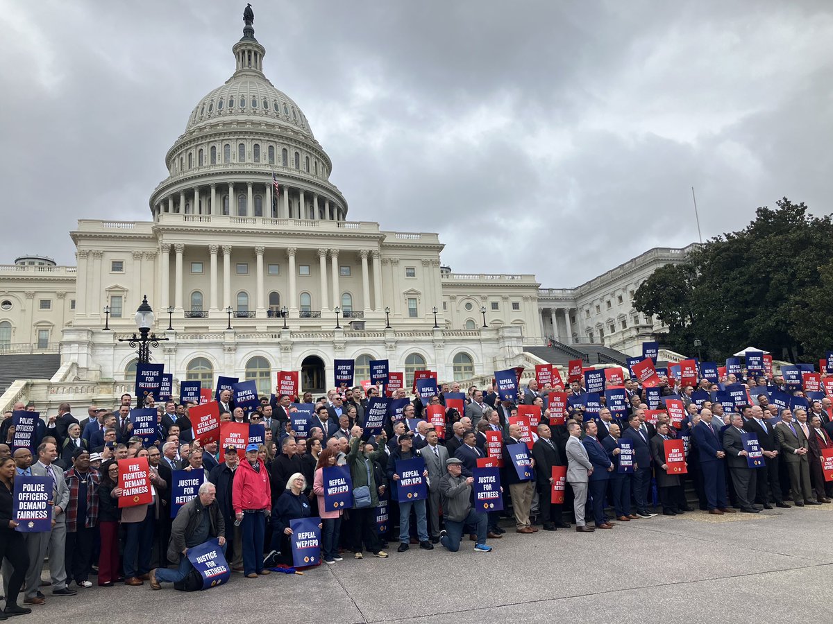 Today the FOP and Fireman’s Union, Day at the Capitol for the Social Security Windfall Rally. I would like to thank the members who took the time out of their busy schedules to show support for an injustice to the working class of the Police and Firefighters.