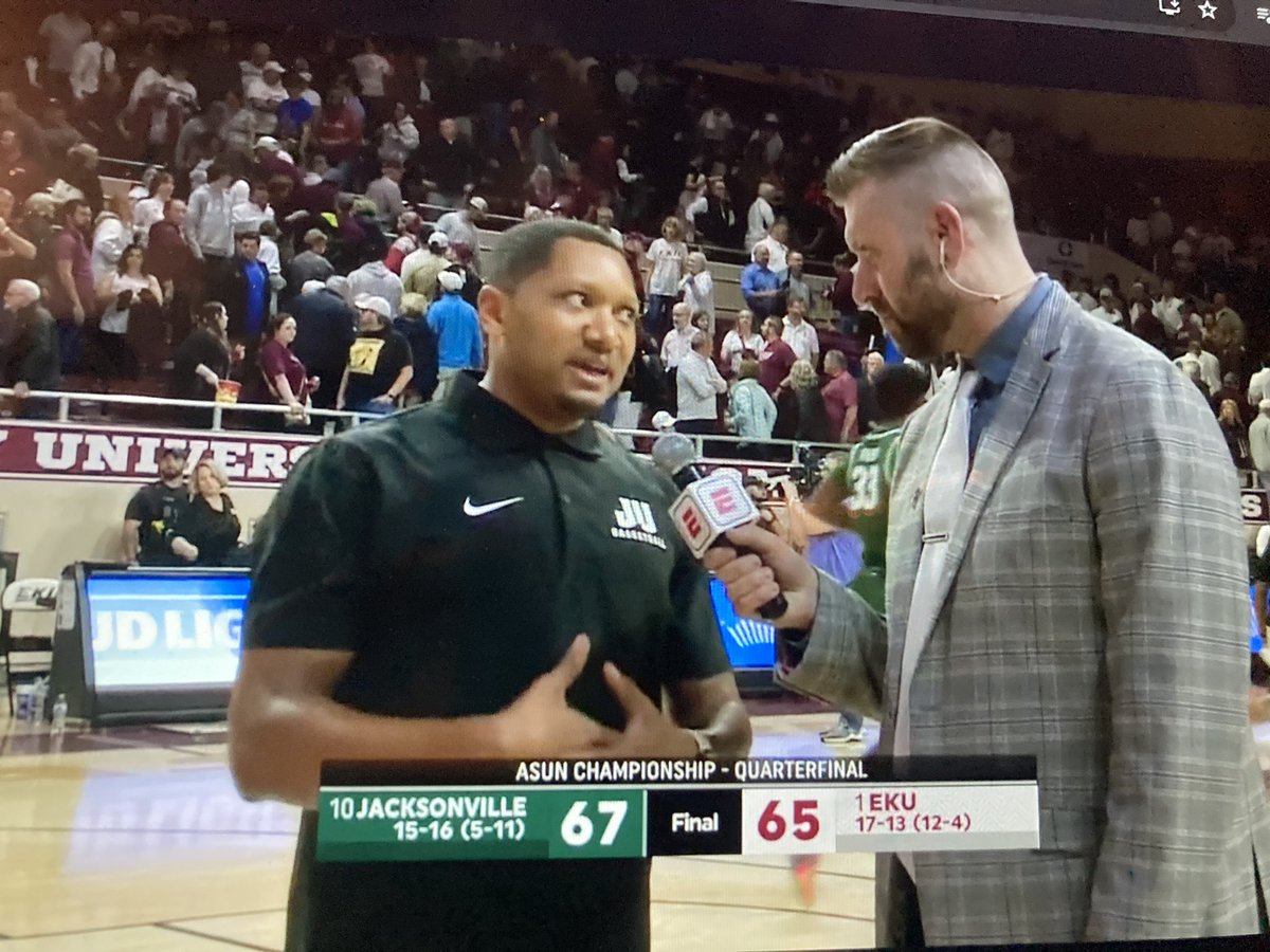 March Madness has begun 🔥🔥🔥🔥🔥 Jordan Mincy and his Jacksonville squad just knocked #1 seed Eastern Kentucky out of the ASUN tourney 67-65. #10 Jax beat #9 Kennesaw St last night in the opening round to advance to tonight. This was Jacksonville’s first true road win