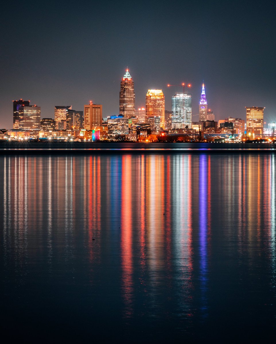 Lake Erie Reflections in Cleveland, OH