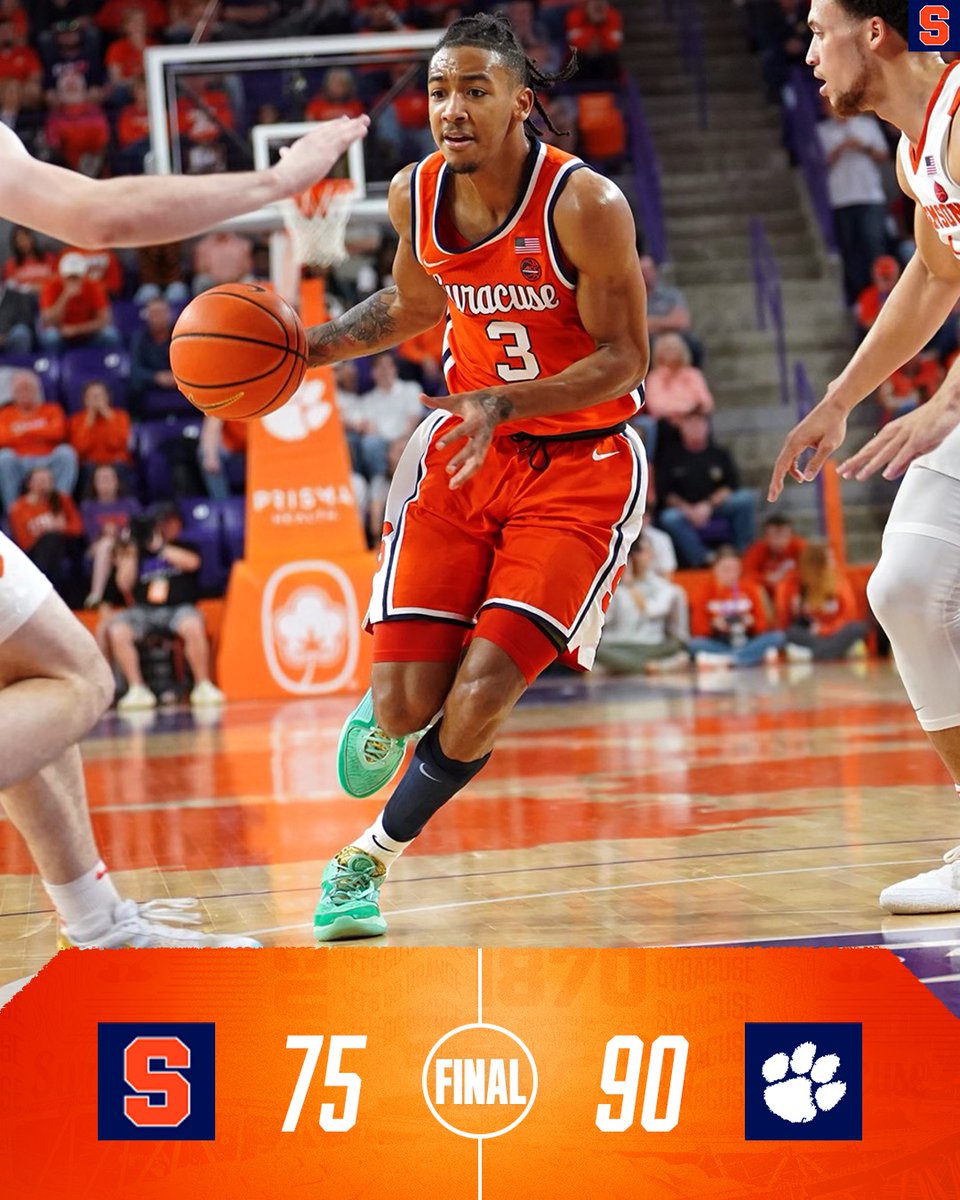 Final from Clemson.

ACC Tournament up next.