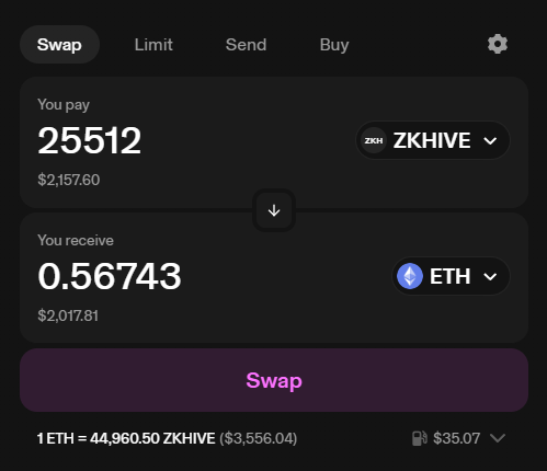 Timfaraday's tweet image. received $zkHive airdrop