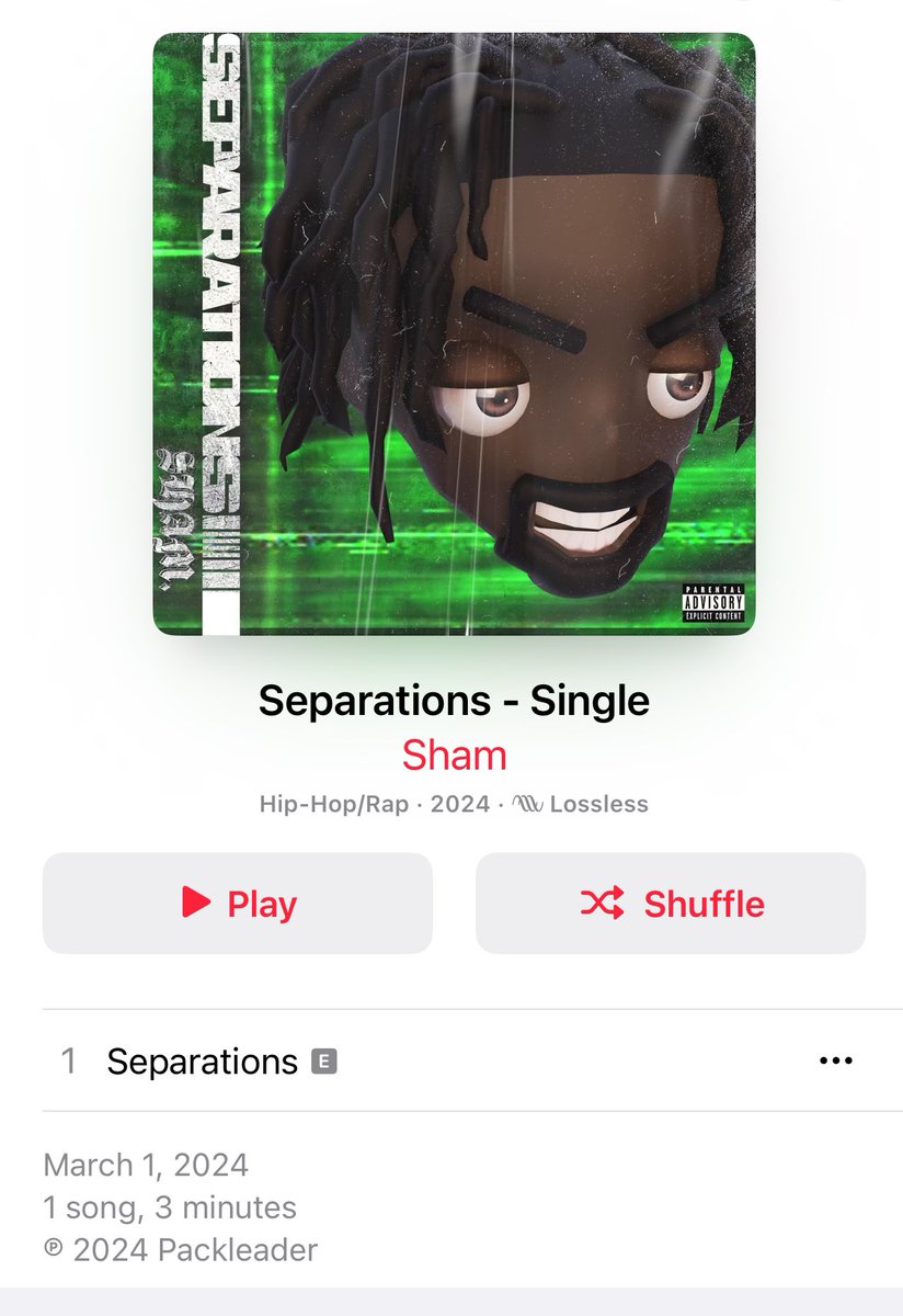 1ShamRetro's tweet photo. Separations is out now on all platforms https://t.co/3PFGzDCUvU