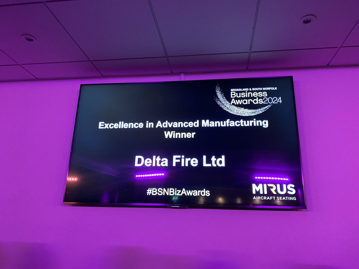 It’s a hatrick for Delta 🔥, they take home the win for Excellence in Advanced Manufacturing for their investments in automation, robotics and sterling quality control #BSNBizAwards
