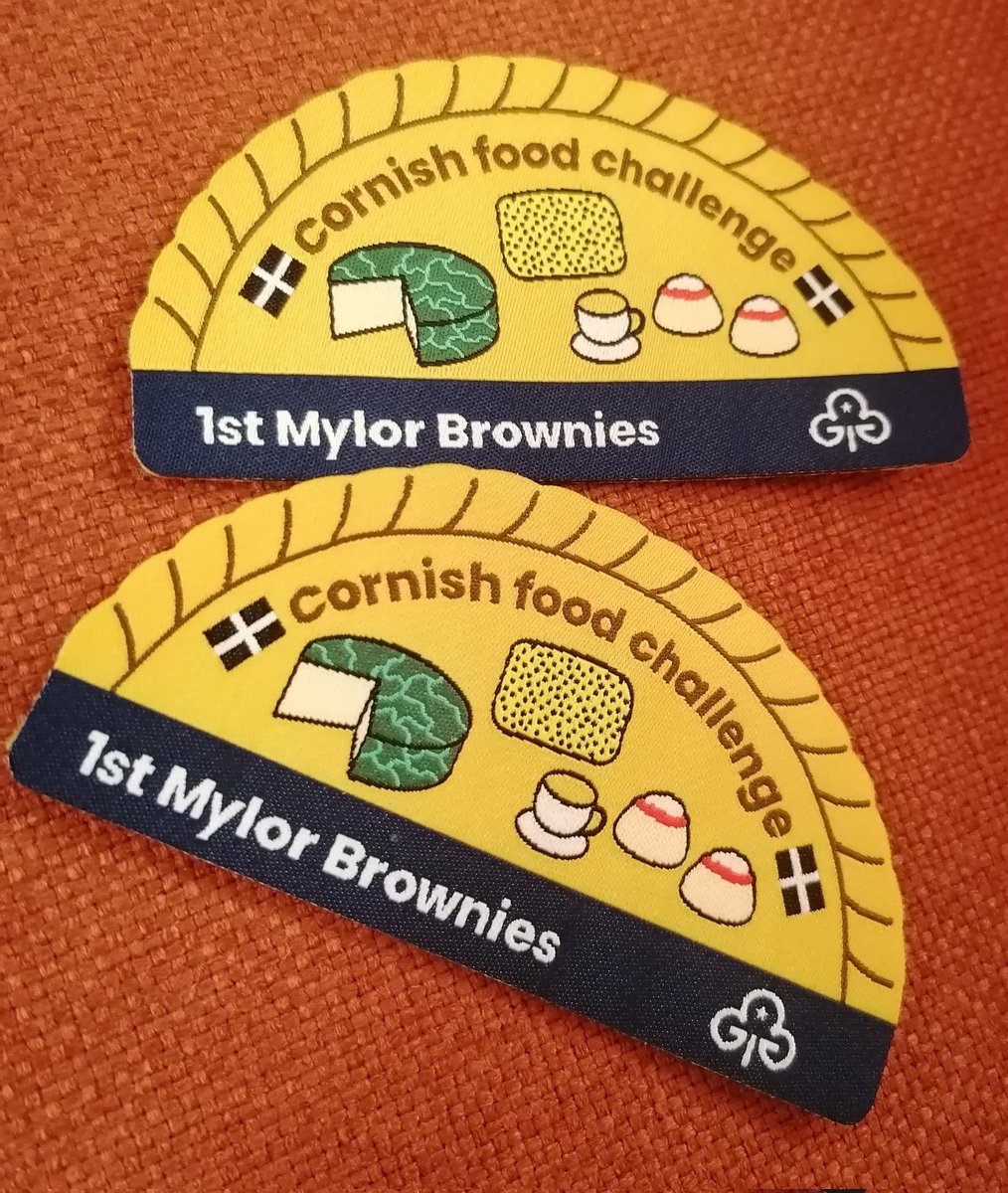 10thFalmouthGuides&Rangers (@10thguides) on Twitter photo Tasty #Cornish food challenge evening to celebrate #StPiransDay! Thanks to one of our Rangers for the badges, designed to fundraise for her <a href="/GirlguidingSWE/">Girlguiding SWE</a> Inter-rail trip 🚂
#CornishYarg #Pasty #JamFirst Tasty #Cornish food challenge evening to celebrate #StPiransDay! Thanks to one of our Rangers for the badges, designed to fundraise for her <a href="/GirlguidingSWE/">Girlguiding SWE</a> Inter-rail trip 🚂
#CornishYarg #Pasty #JamFirst
