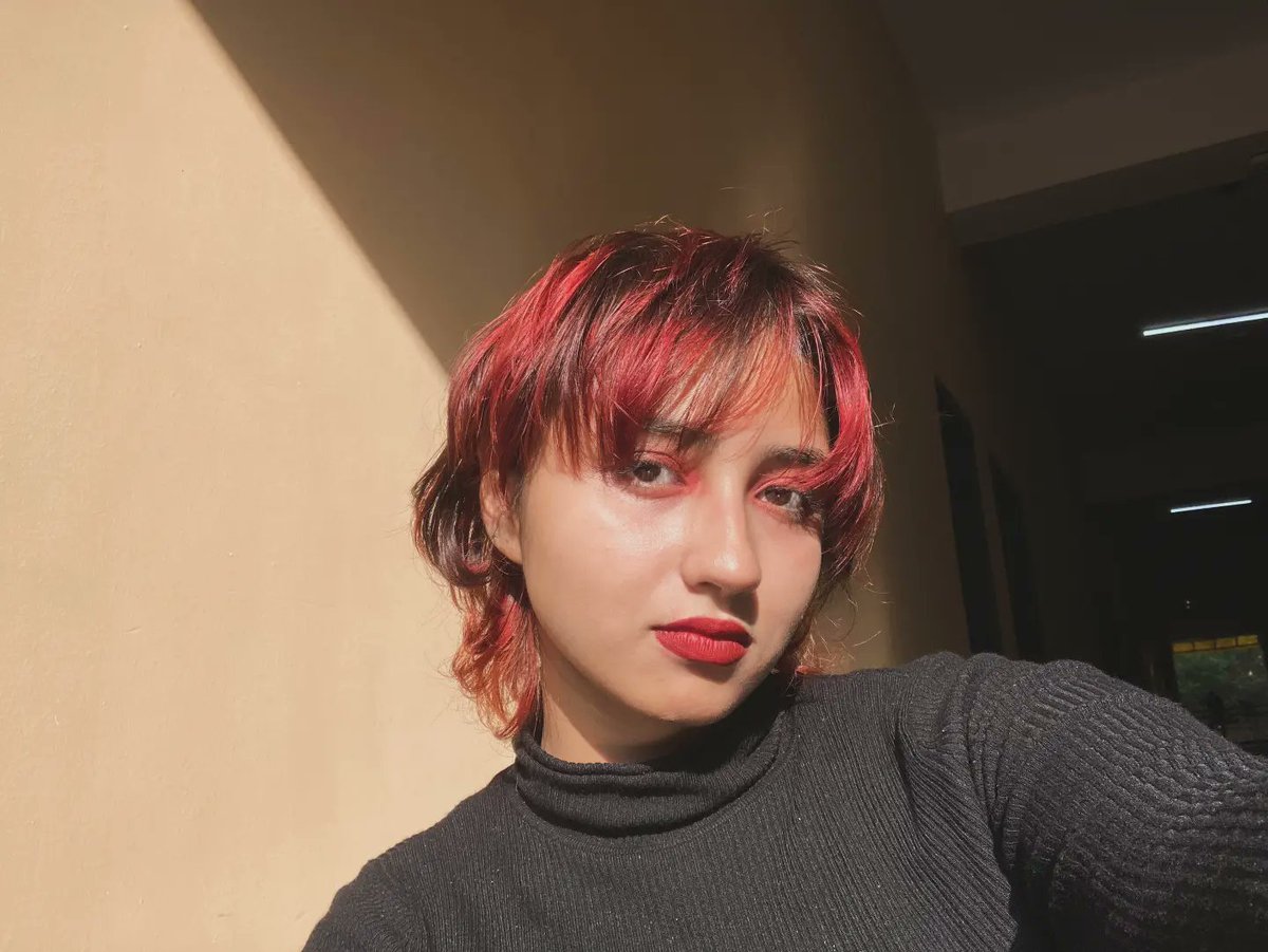 chancaron_'s tweet photo. random admin update but i have red hair now https://t.co/lqvsb2kwe0