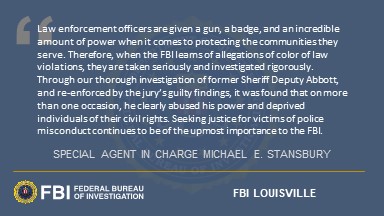 Former Kentucky Sheriff’s Deputy Found Guilty of Federal Civil Rights Charges Following Multiple Assaults and Obstruction ow.ly/8qso50QM4WX