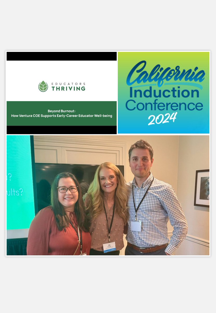 Joining with Educators Thriving to present on our wellness model at the California Induction Conference. Proud of our county’s commitment to people first! 💙💙@VenturaCOE @DrPeralta2911