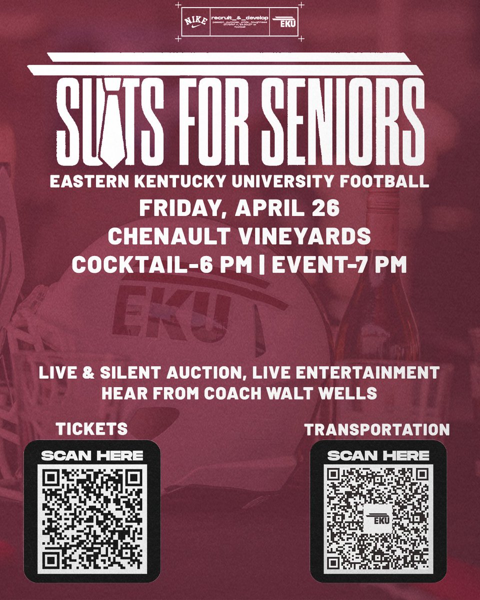 Calling All Colonels! Be sure to secure your tickets for our annual Suits 4 Seniors event on April 26 at Chenault Vineyards! We want to share the best party in Richmond with you! 🎟️ - t.ly/iGANJ #E2W | #MatterOfPride