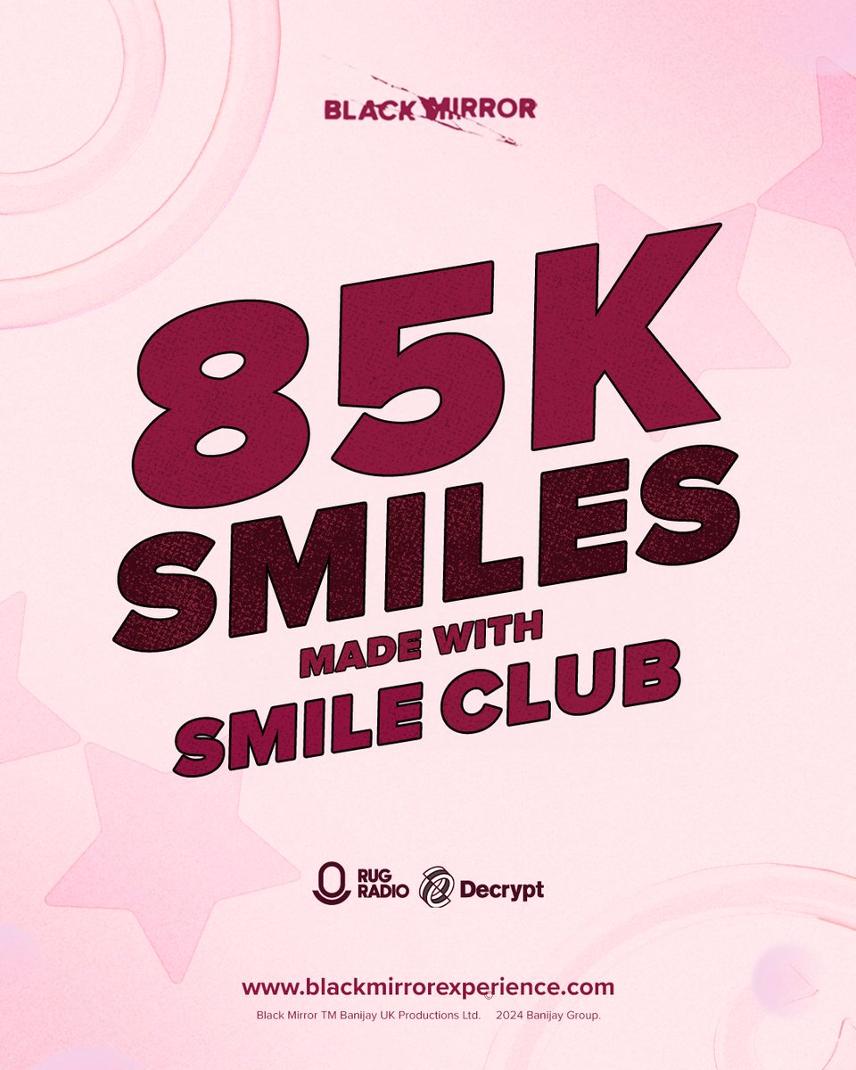 Today, I'm going to tell you about <a href="/blackmirror_xp/">blackmirror_xp</a> &amp; what makes me excited about this project ! 🖤

<a href="/blackmirror/">Black Mirror</a>'s first Digital Experience is "Smile Club", designed around "Nosedive", that acts as your social rating card. 🐦‍⬛

Users will have the opportunity to earn XP points