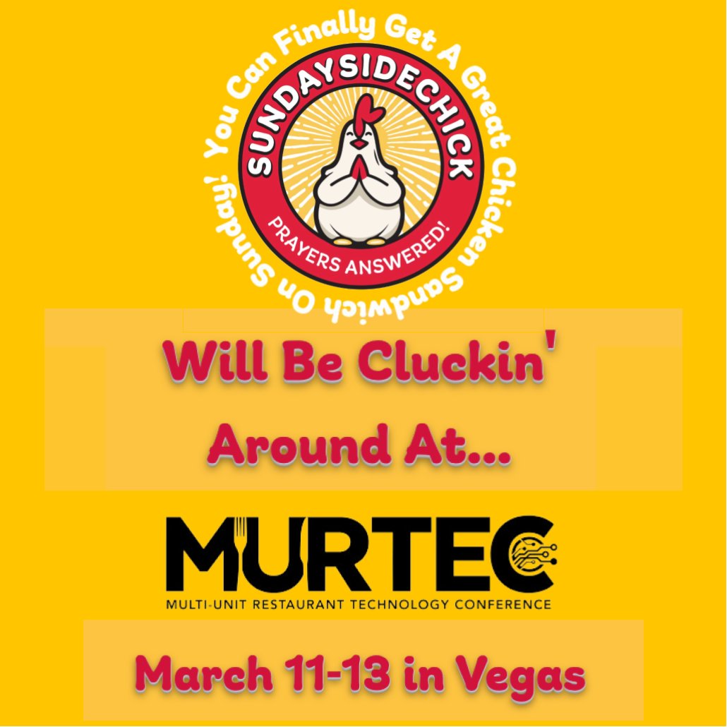 @sunsidechick will be at #murtec2024 in @vegas at the @parisvegas #comefindus #sayhi @sunsidechick fills the void when you want a great chicken sandwich but the BIG #MotherClucker is closed because its Sunday! #SundaySideChick #OpenSunday #sunday #regenerativefarming #freerange